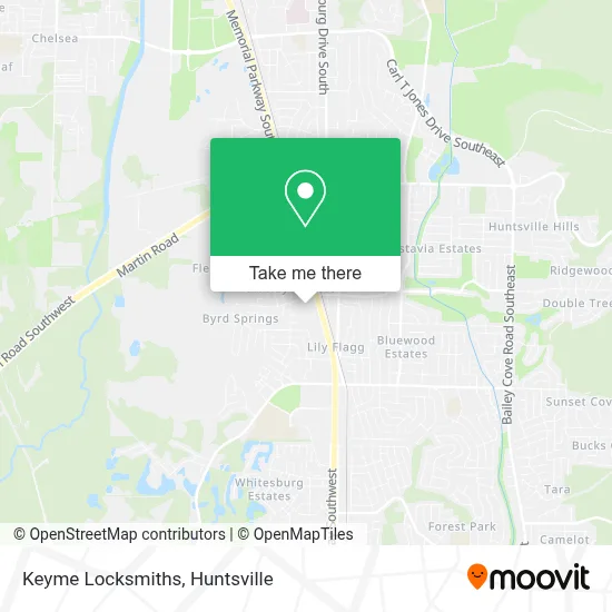 Keyme Locksmiths map