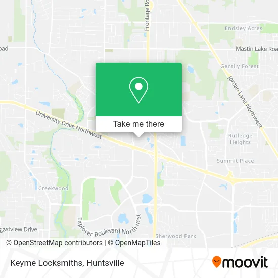 Keyme Locksmiths map