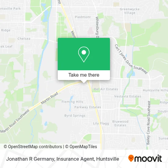Jonathan R Germany, Insurance Agent map