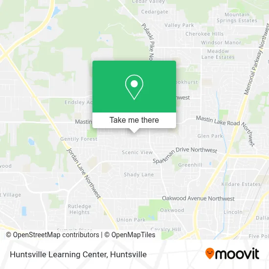Huntsville Learning Center map