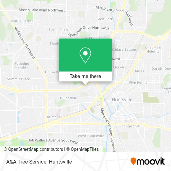 A&A Tree Service map