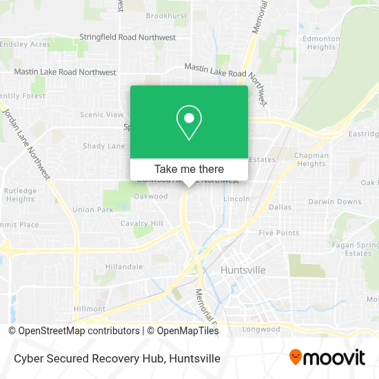 Cyber Secured Recovery  Hub map