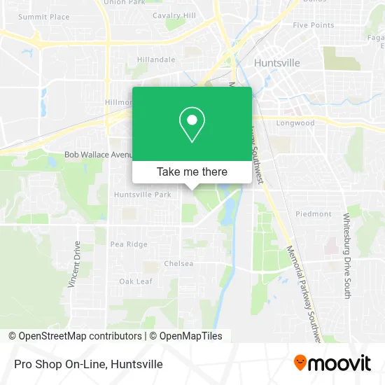 Pro Shop On-Line map