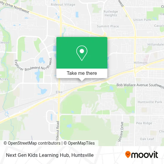 Next Gen Kids Learning Hub map