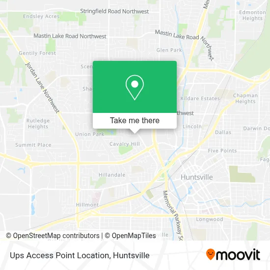 Ups Access Point Location map