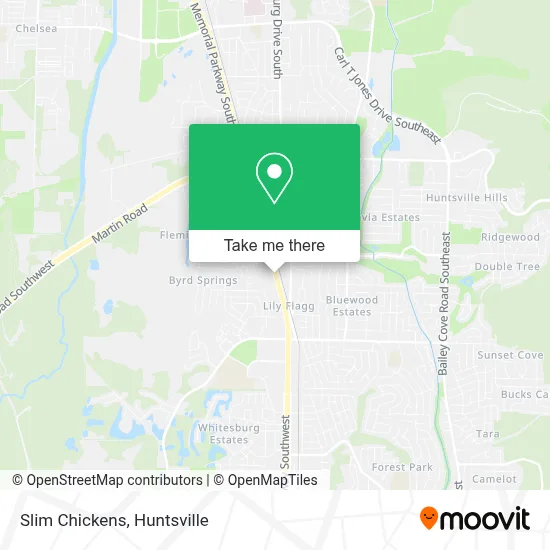 Slim Chickens map