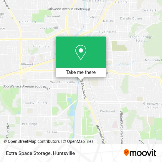 Extra Space Storage map