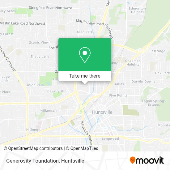 Generosity Foundation map