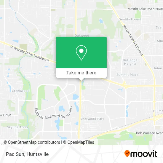 Pac Sun map