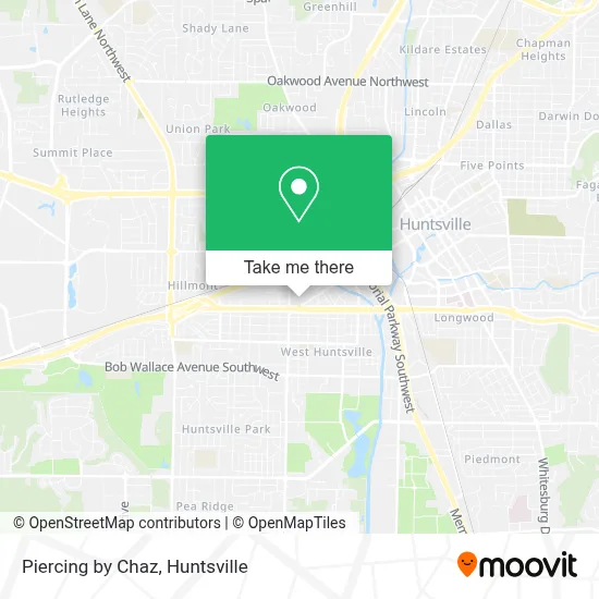 Piercing by Chaz map