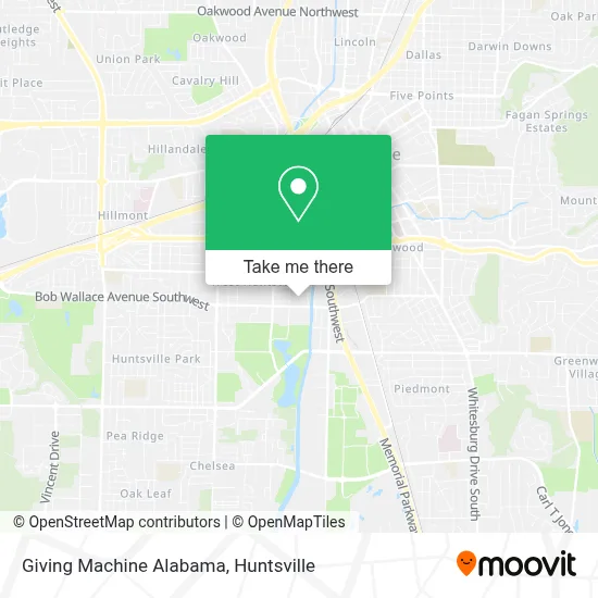 Giving Machine Alabama map