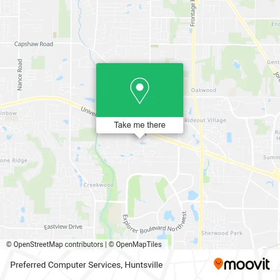 Preferred Computer Services map