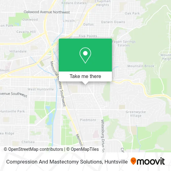 Compression And Mastectomy Solutions map