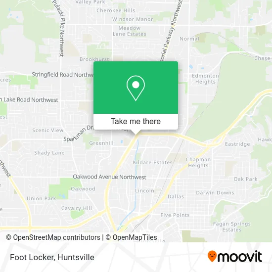 Foot Locker map