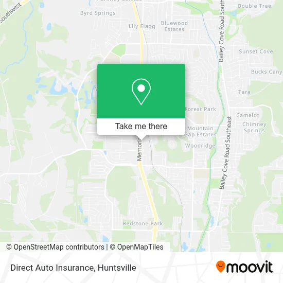 Direct Auto Insurance map