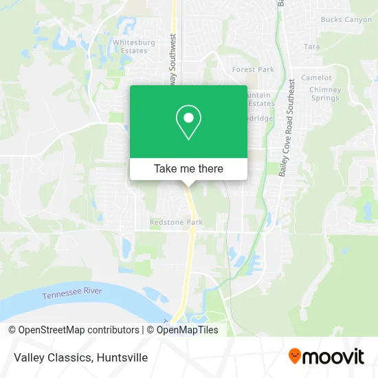 Valley Classics map