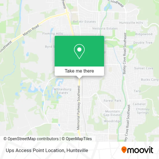 Ups Access Point Location map