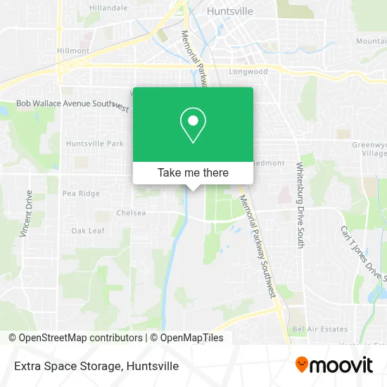 Extra Space Storage map