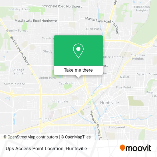 Ups Access Point Location map