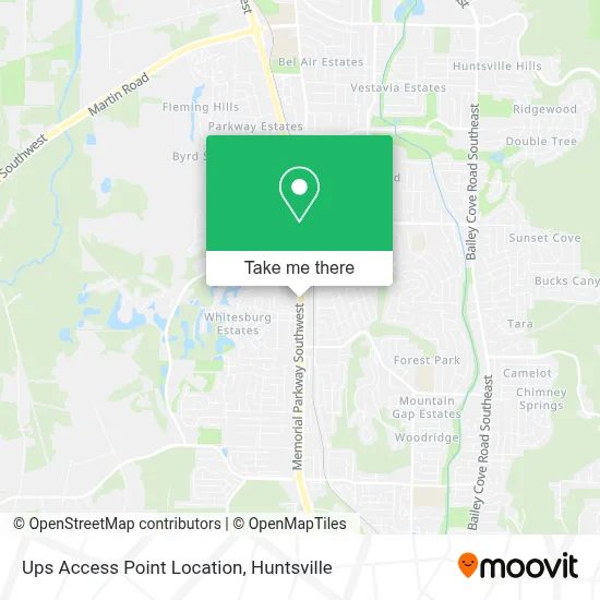 Ups Access Point Location map