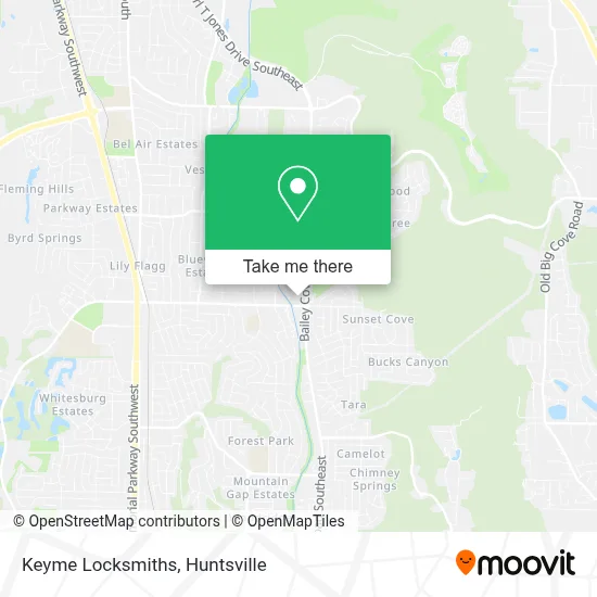Keyme Locksmiths map