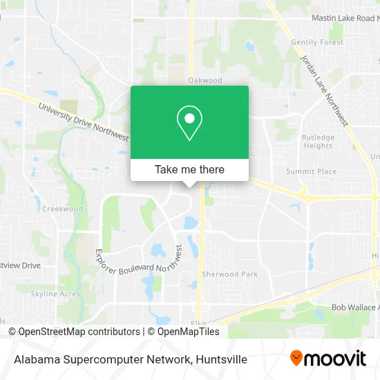 Alabama Supercomputer Network map