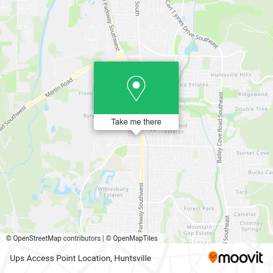 Ups Access Point Location map