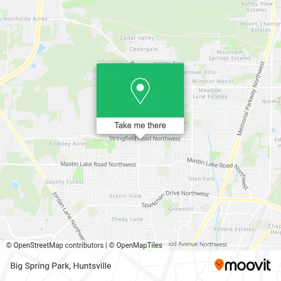 Big Spring Park map