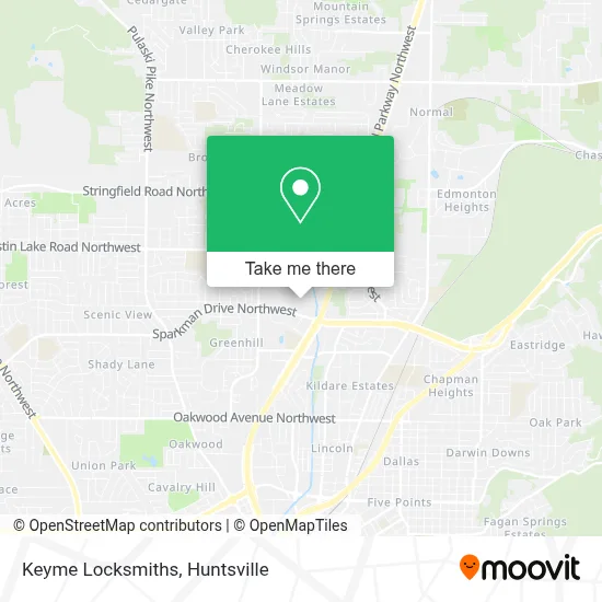 Keyme Locksmiths map