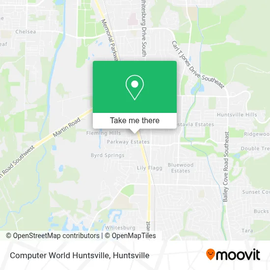Computer World Huntsville map