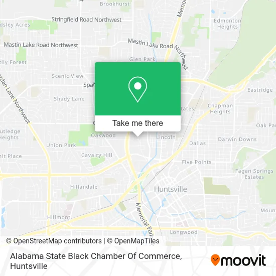 Alabama State Black Chamber Of Commerce map