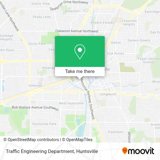 Traffic Engineering Department map