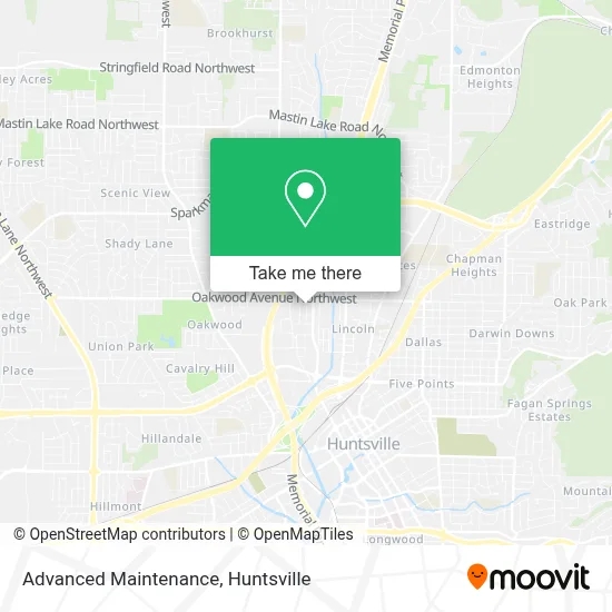 Advanced Maintenance map