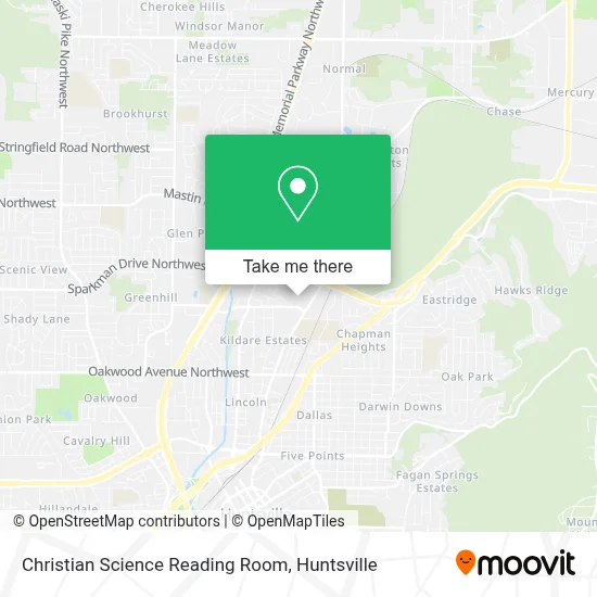 Christian Science Reading Room map