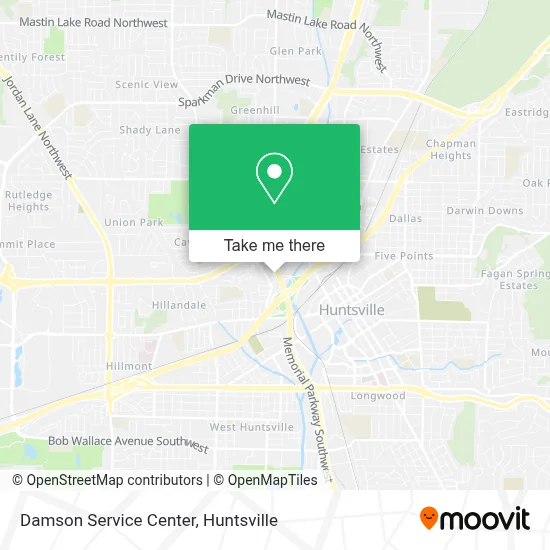 Damson Service Center map
