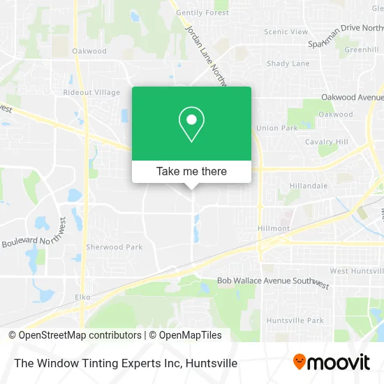 The Window Tinting Experts Inc map