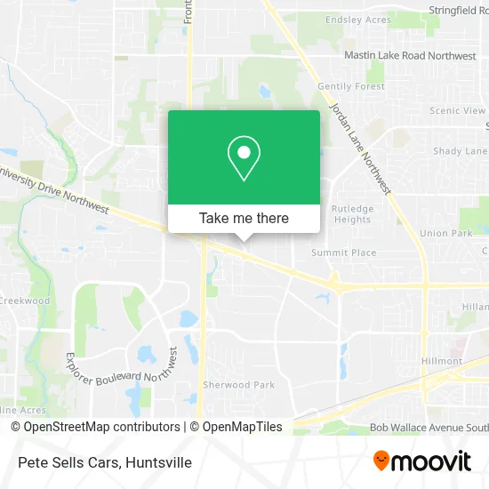 Pete Sells Cars map