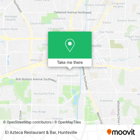 El Azteca Restaurant & Bar map