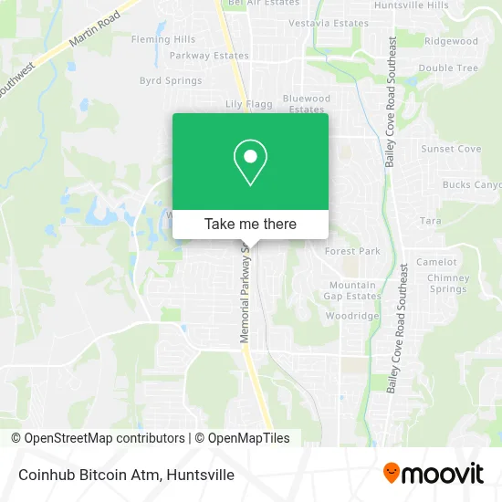 Coinhub Bitcoin Atm map