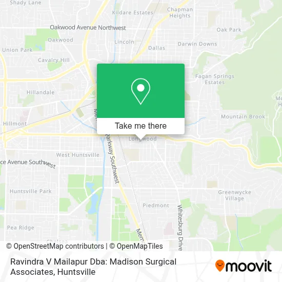Ravindra V Mailapur Dba: Madison Surgical Associates map