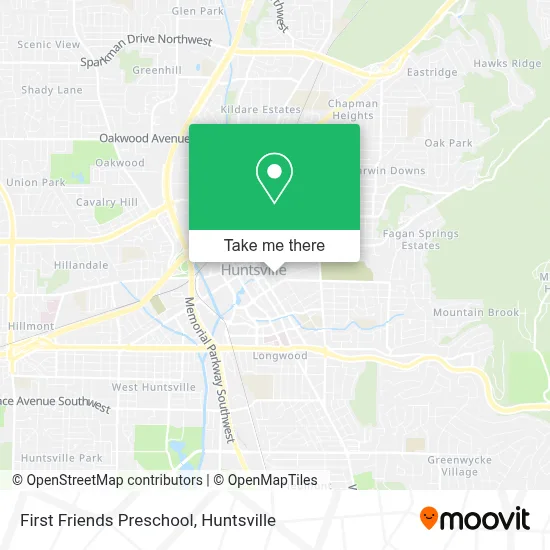 First Friends Preschool map