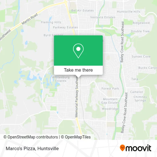Marco's Pizza map
