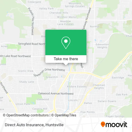 Direct Auto Insurance map