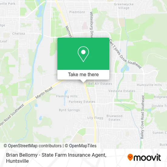 Brian Bellomy - State Farm Insurance Agent map