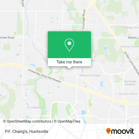 P.F. Chang's map