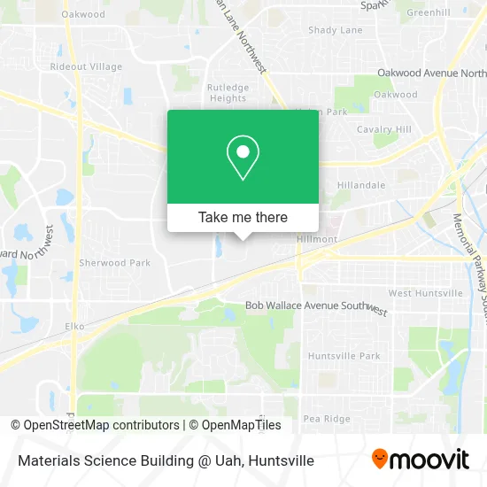 Materials Science Building @ Uah map