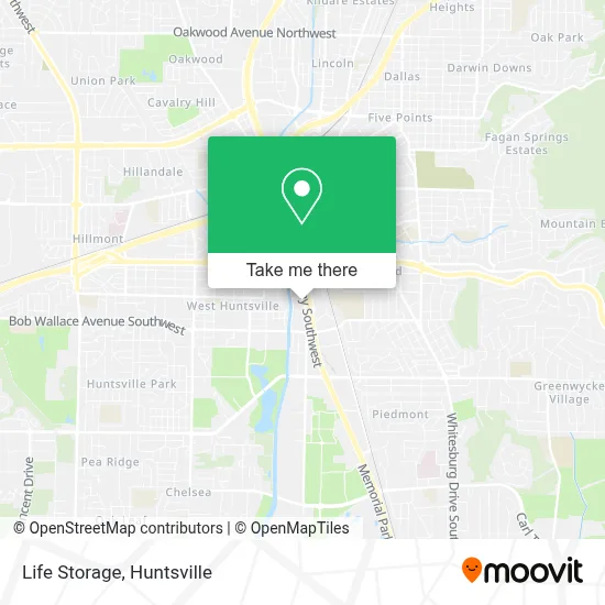 Life Storage map