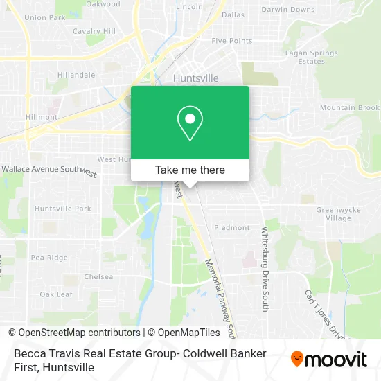 Becca Travis Real Estate Group- Coldwell Banker First map