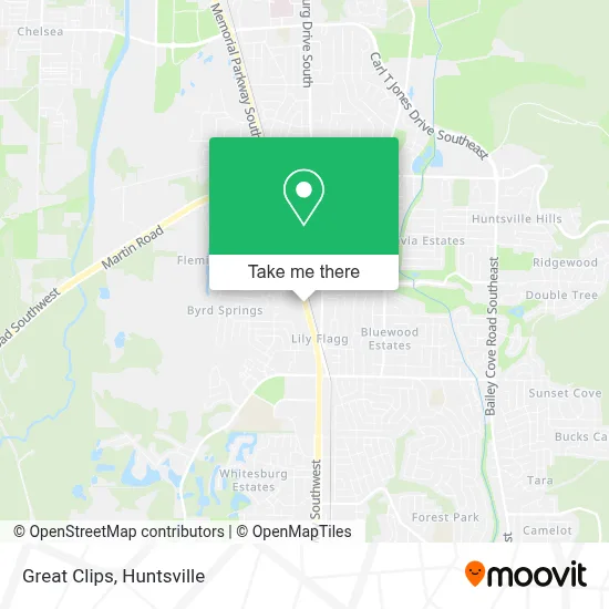 Great Clips map