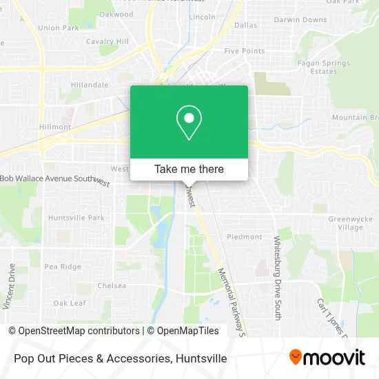 Pop Out Pieces & Accessories map